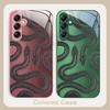 Black green king snake For Samsung A 20 30 22 23 24 25 26 31 32 33 34 35 42 50 51 52 53 54 55 56 70 71 72 73 glass phone case