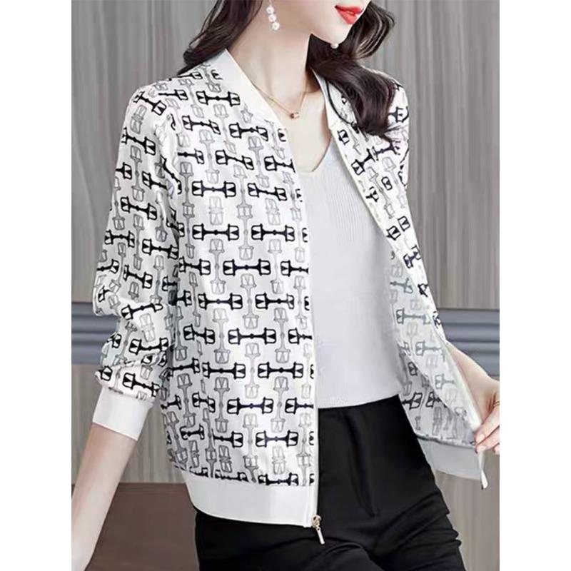 

Letter Printed Long-sleeved Cardigan Sweatshirt Women s Fashionable Casual Velvet Thickened Autumn and Winter Jacket L білий