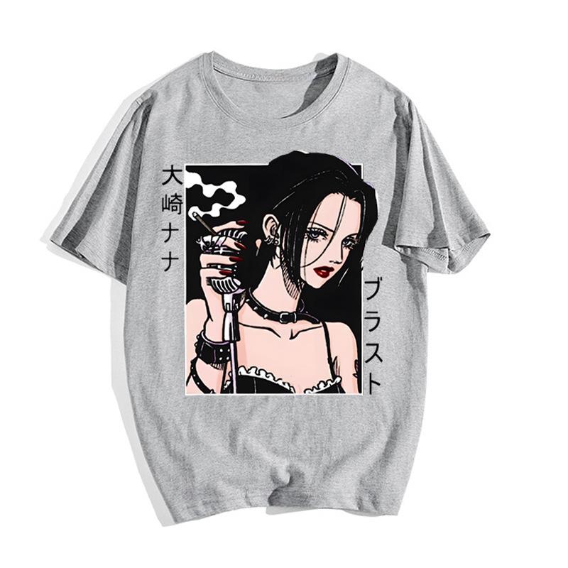 Classic Smoke Osaki Nana Classic Japanese Anime Retro Rock Style Anime T-Shirt Cotton Graphic Tee Unisex Unisex Summer Streetwear