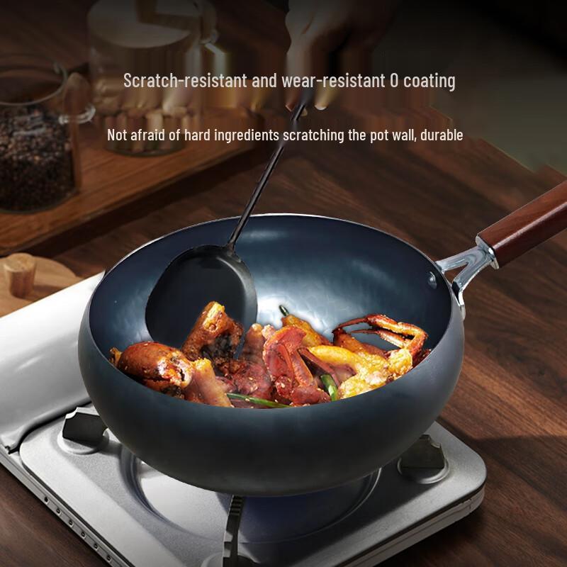 Jinweide Zhangqiu Hand-Forged Uncoated Cast Iron Wok