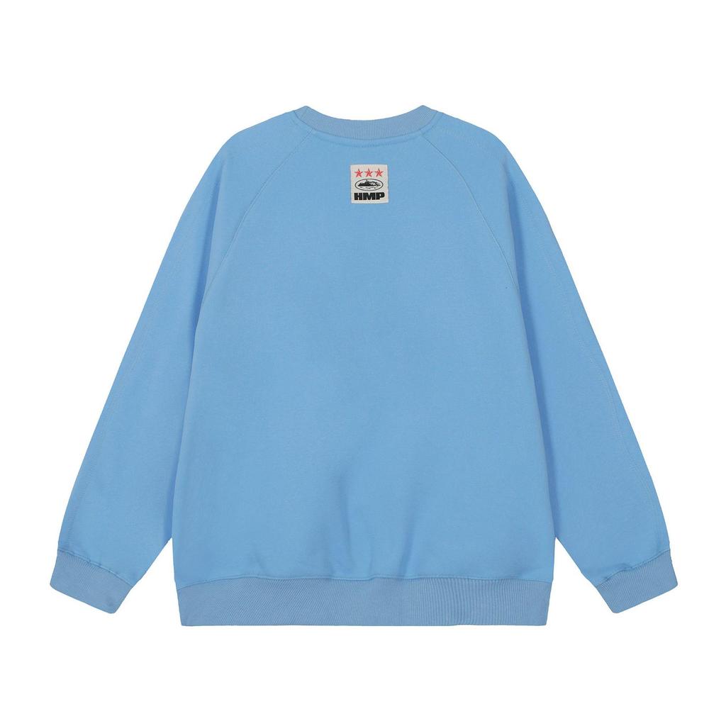 Bluza z kapturem Corteiz Unisex Casual z długim rękawem i okrągłym dekoltem z haftowanym logo