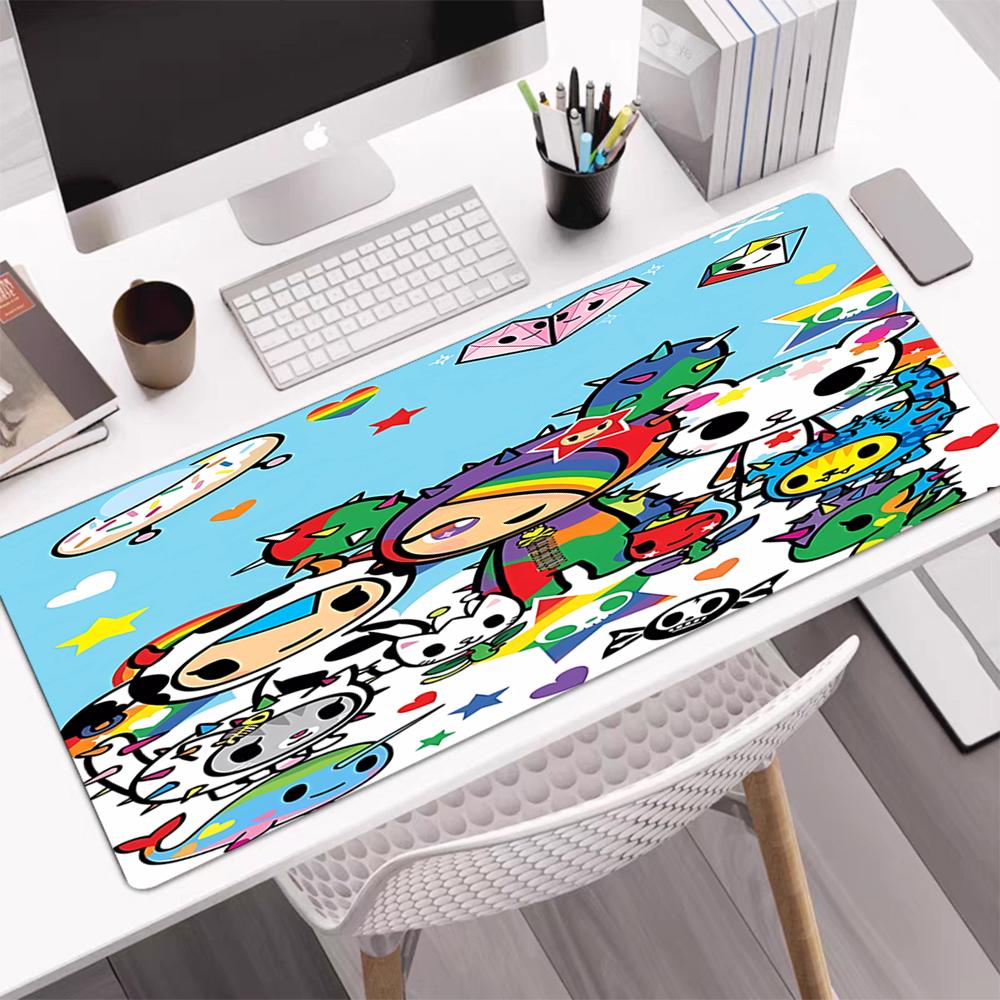 tokidoki Theme Mouse Pad, Non Slip Rubber Base, Multifunctional Office & Home Decor, Perfect for Workspace Personalization.