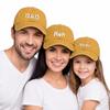 DAD MOM MINI Printed Dad Mama Mini Love Caps Washed Cotton Adjustable Embroidery Baseball Cap Outdoor Sunscreen Hats