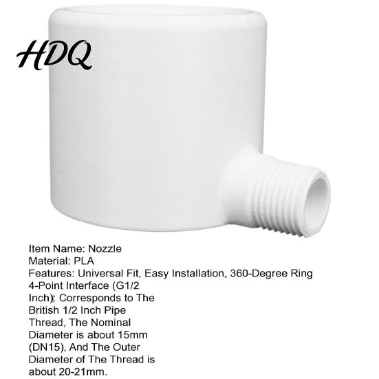 360 Degree Shower Head Men Head Universal Bathroom Heated Massager Handheld Coarse Hole Design Massage Spray Standard Thread Interface and Easy To