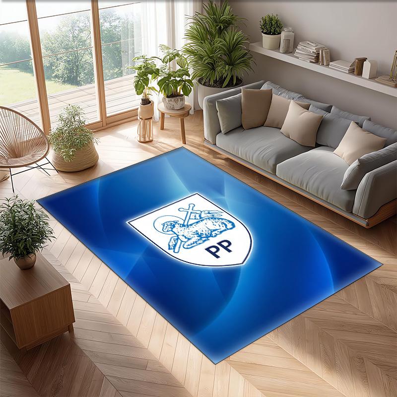 Tappeto in Velluto di Cristallo con Stampa del Preston North End Football Club, Comodo Assorbente d'Acqua Antiscivolo per Pavimenti Interni