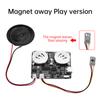 Aufnehmbares Soundmodul Knopf/Magnet Steuerung Sound Chip 8M MP3 WAV Musik Sprachwiedergabe Programmierbare Platine mit Lautsprecher für DIY