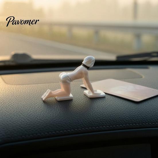 Funny Dashboard Ornaments 3D Printed Masked Hottie Ornament, Cool Mysterious Character Figurine, Stable Trendy Aesthetic Car Gadgets Base Desktop