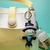 Pu Leather Cute Scarecrow Keychain Backpack Hanging Ornament Cartoon Style Key Accessory Retro Style Car Key Holder