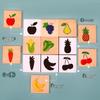 Toddler Shadow Matching Puzzle: Animals, Fruits, Transport & Shapes - Educational Pegboard Toy