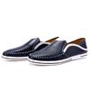 Fashion New Casual Shoes Luxury Brand Leather Loafers Men Leisure Walk Moccasins Hollow Out Breathable Lightweight Slip on Flats Classic