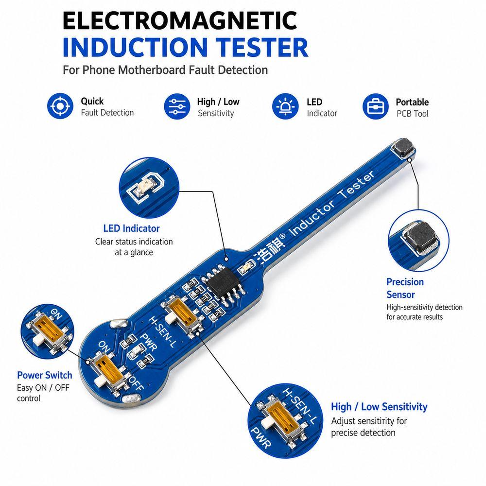 Smart Diagnostic Inductance Tester  For Phone Component Fault Detection