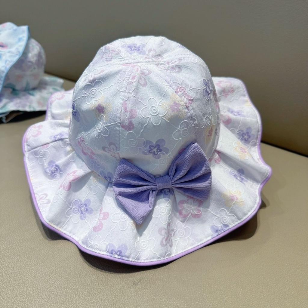 Women's Hat Spring Summer Thin Children's Fisherman's Hat Princess Cute Sweet Sunshade Hat Big Eaves