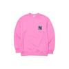 New MLB Old Flower Sweatshirt Unisex Dark Pink 3AMTM0114-50PKD