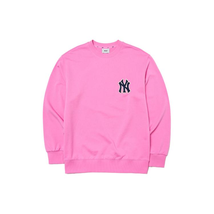 New MLB Old Flower Sweatshirt Unisex Dark Pink 3AMTM0114-50PKD