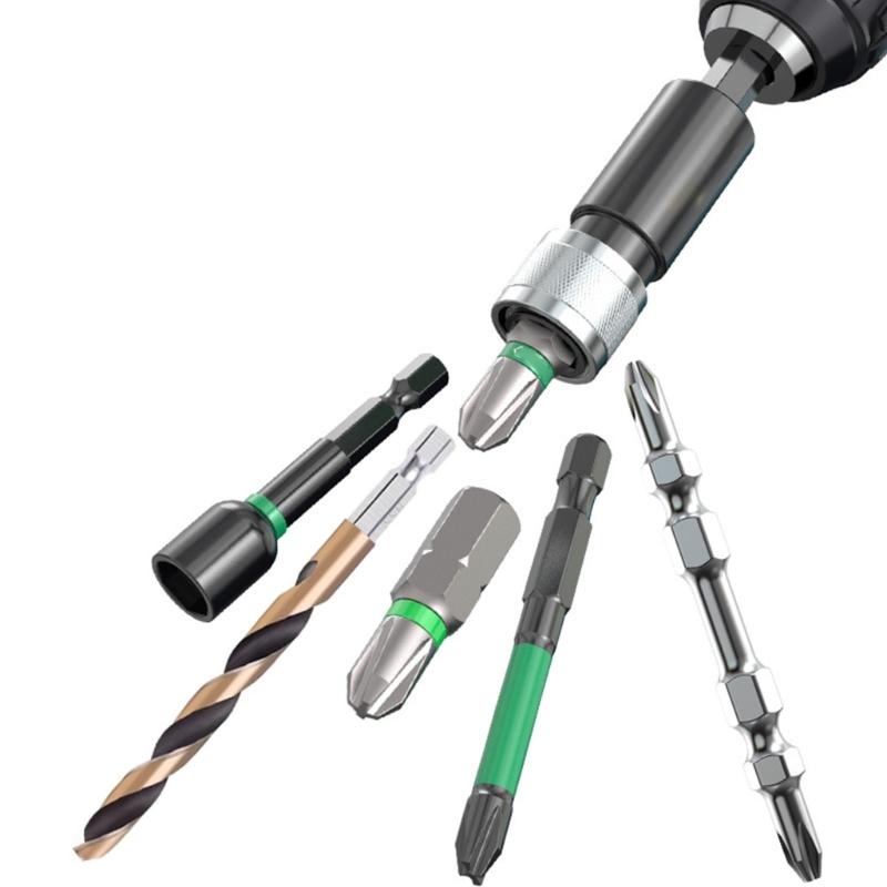 Quick Releases Hex Shank Adapters with Accuracy Fit for Power Drills and Hand Tool Screwdriver Accessory