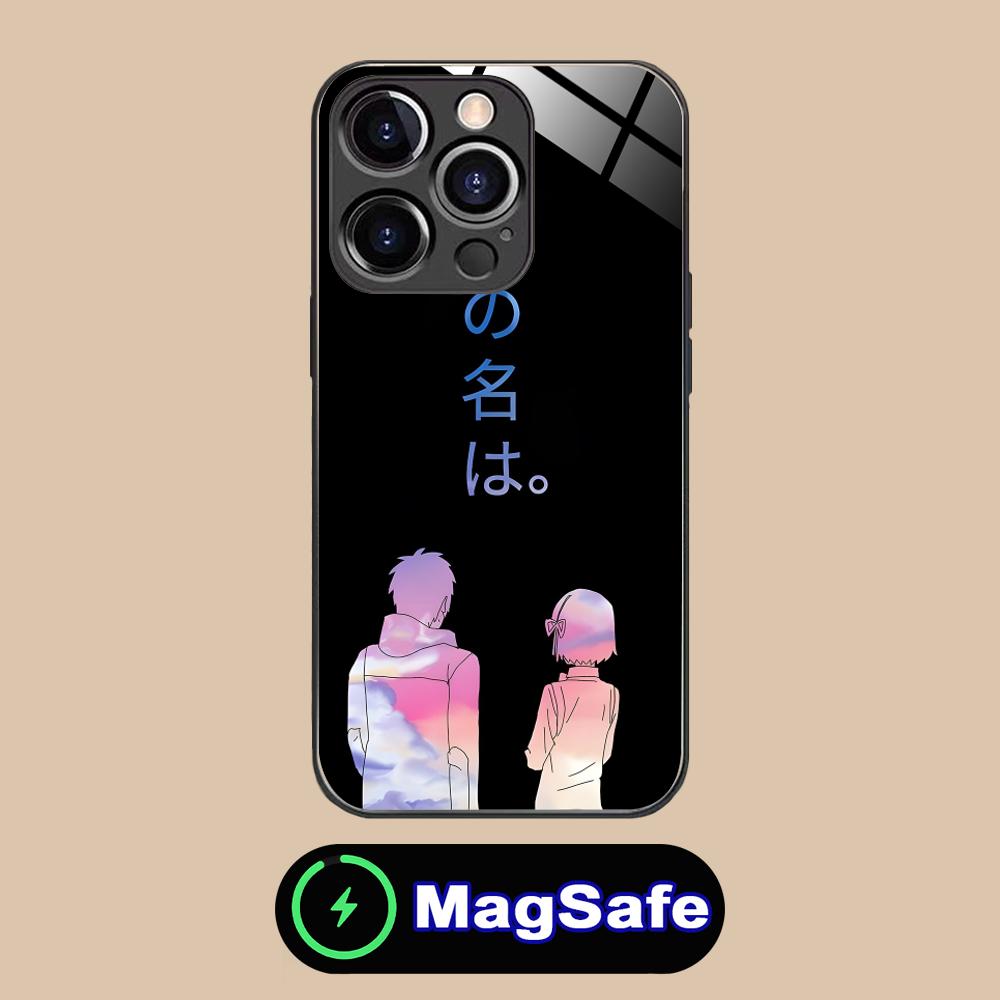 Anime Your Name Mobile Phone Case for iPhone 16 15 14 13 12 11 Pro Max Plus Mini MagSafe Glass Colour Printing Luxury Cellphones