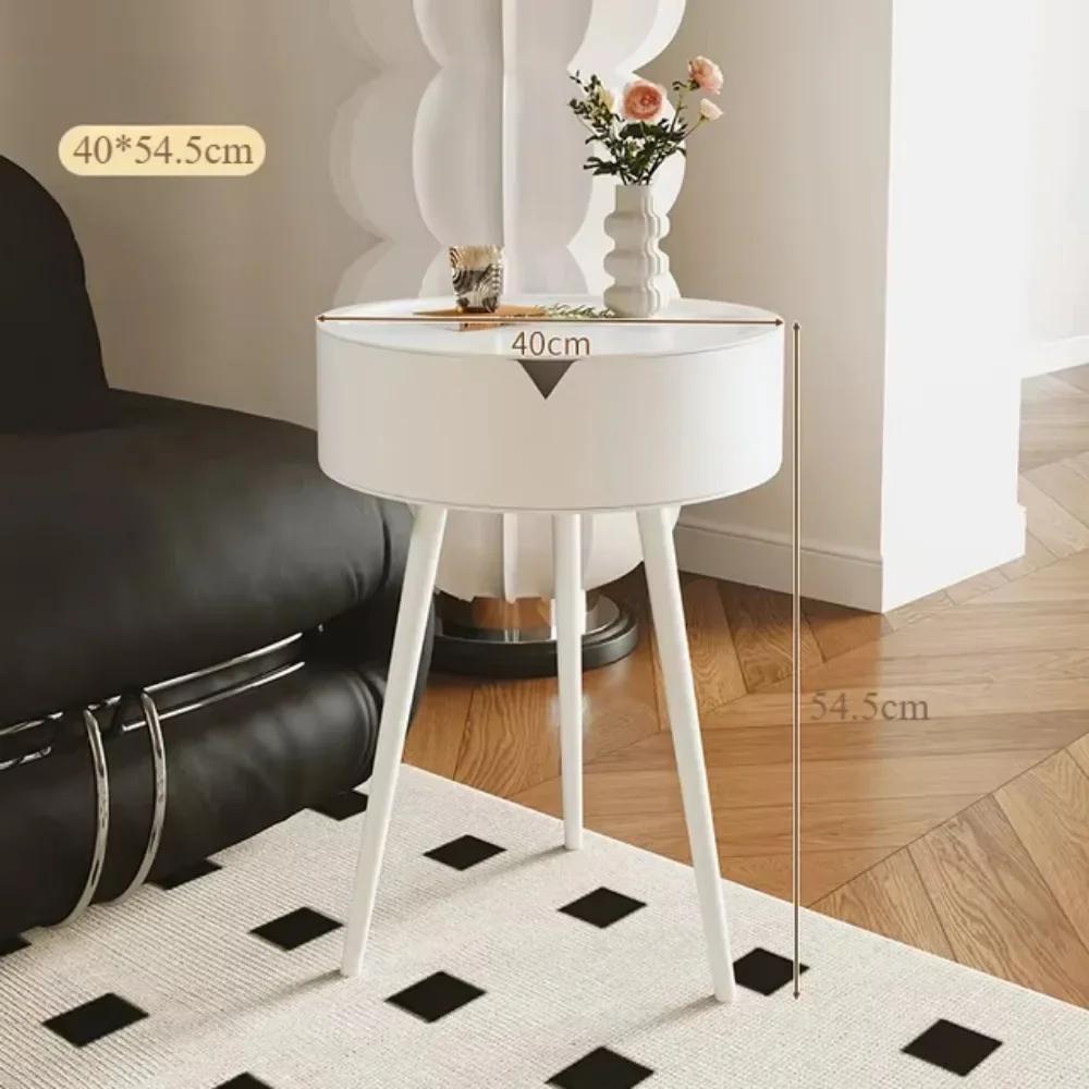 Small Coffee Table Artistic Bedside Table Strong Load-bearing Coffee Creative Cute Artistic Sense Thickened Small Coffee Table