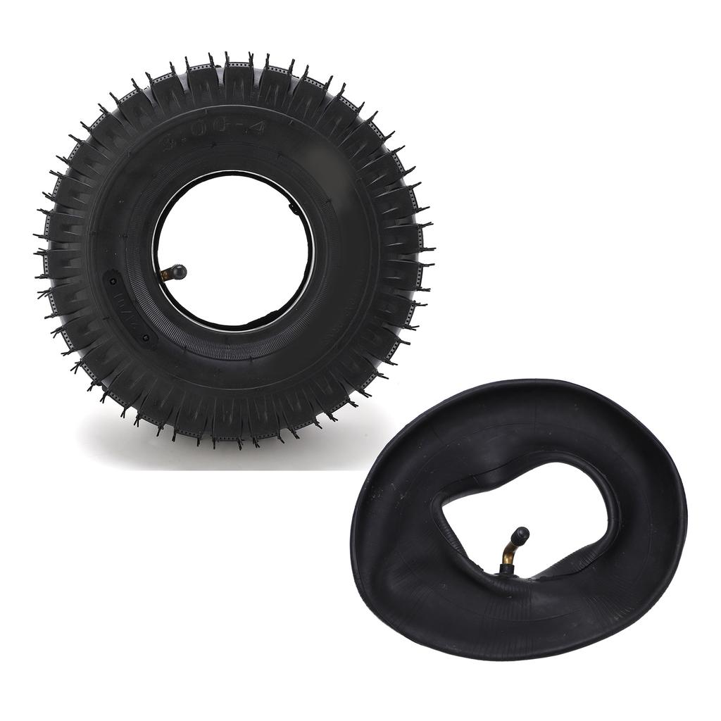 Scooter Tire Tube 3.00‑4 Outer Tire Inner Tube Set with Bent Valve for Electric Scooter Replacment