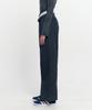 Kimjisu Fold Over Wide Slacks _ Navy