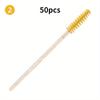 50 PCS/pack Colored Disposable Mascara Brush Grafted with Crystal Mascara Wand Colored Spiral Solid Mascara Brush