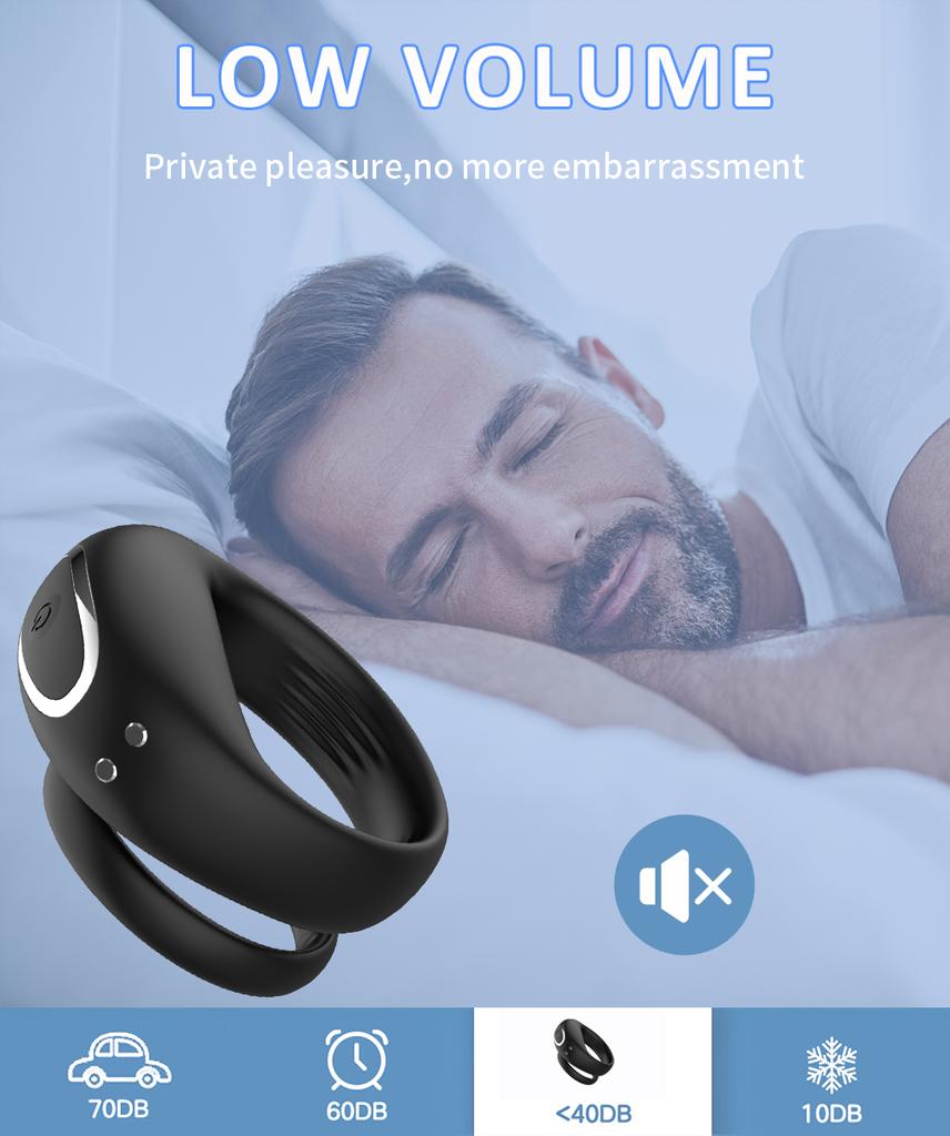 Bezdrátové Bluetooth dálkové ovládání Vibrační erekční kroužek Odložená ejakulace Kroužek na penis Vibrátor Sexuální hračka pro dospělé pro muže Masturbátor
