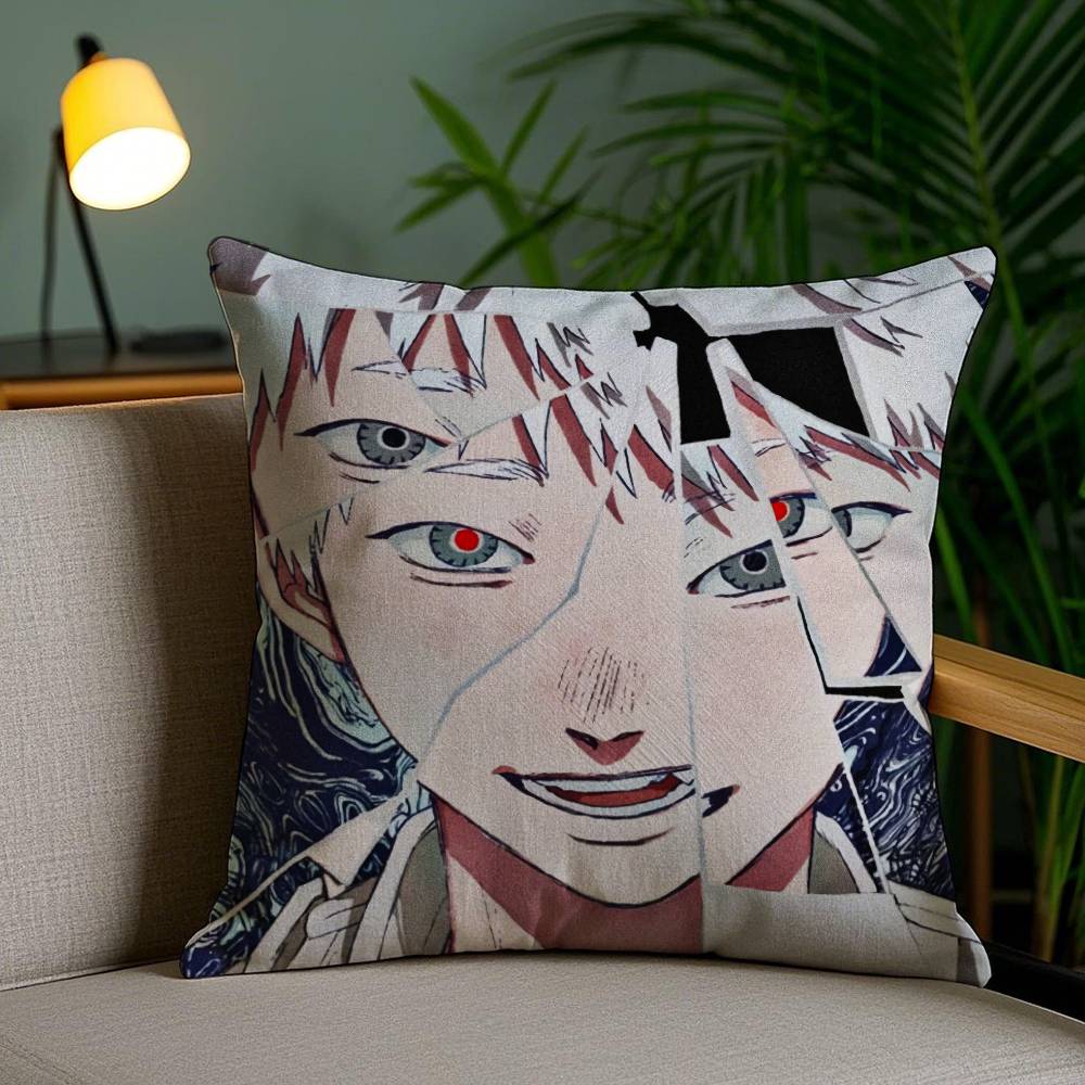 Healing Animation The Helpful Fox Senko-san-Anime Pillow Case Anti-dustmite Pillowcase Invisible Zipper Silky Short Plush Sofa