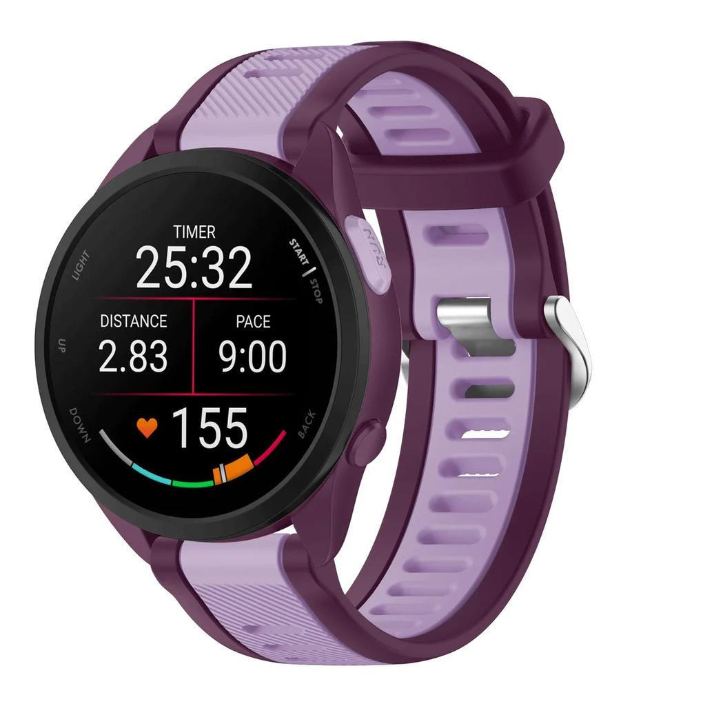 20 22mm Per Garmin Forerunner 165 music Cinturino Corsa Forerunner168 Silicone Braccialetto Originale Per Garmin Forerunner Venu 2 Cinturino