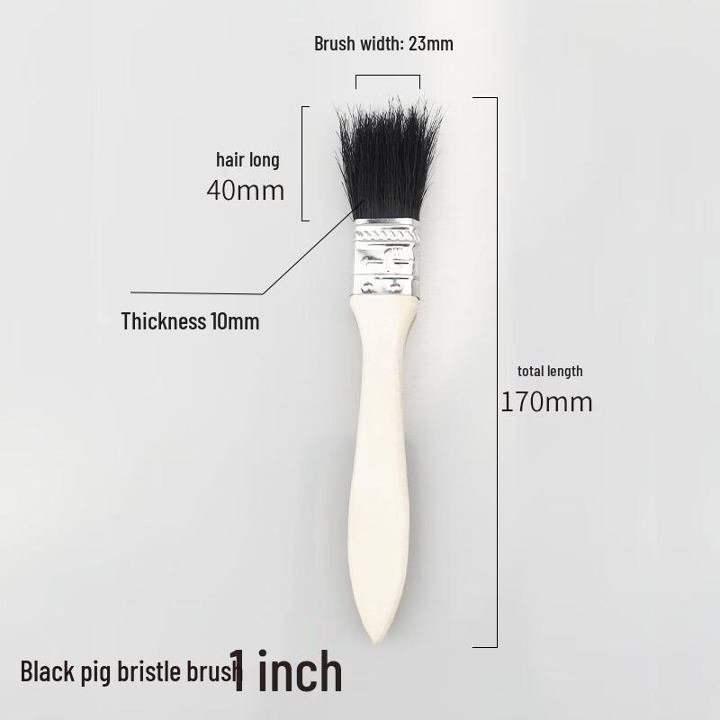JNL Wooden Handle Bristle Paint Brush