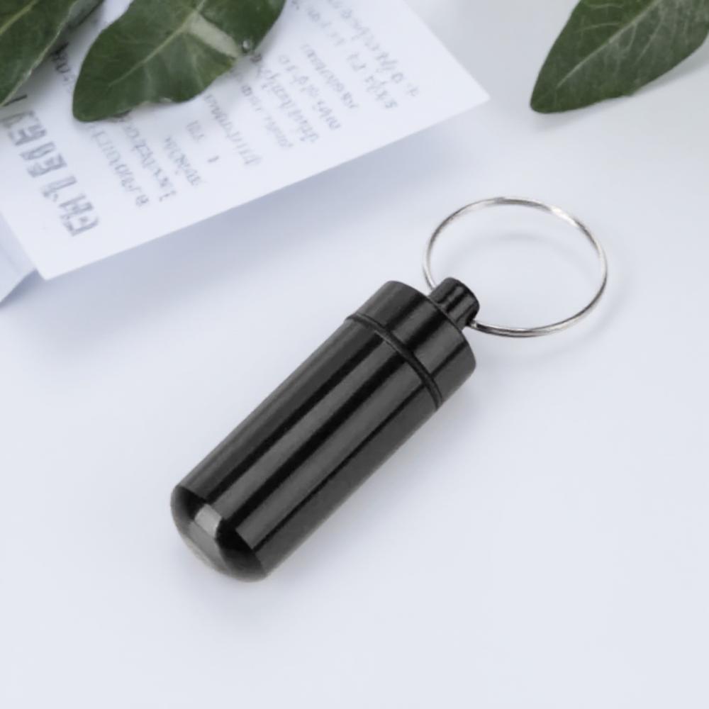 Portable Mini Waterproof Aluminum Pill Box Container Organizer for Medicine Vitamins Fish Oils Travel Storage