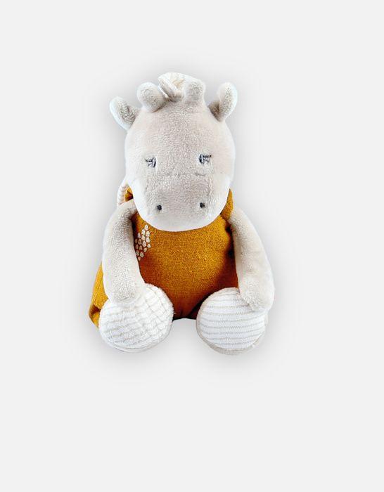 Peluche mini musicale - noukie's - tiga stegi ops - beige - pour bébé