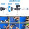 PVC Water Barrel Spigot Kit with Universal Connector and Wall Mount for Easy Garden Use