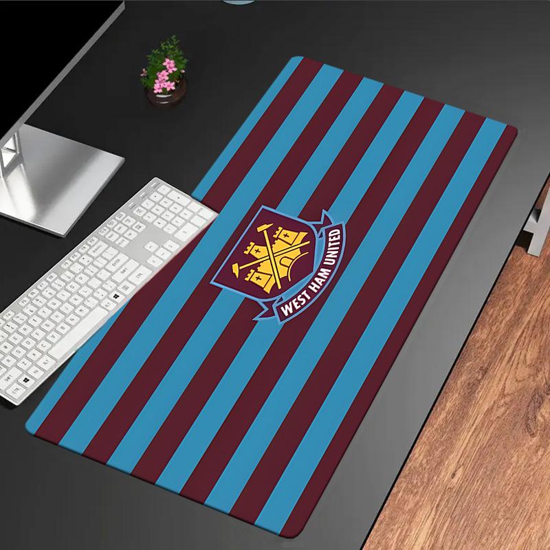 Tappetino per mouse con stemma West Ham United, Tappetino per mouse, Tappetino per mouse da gioco, Tappetino per tastiera, Decorazione da scrivania per computer portatile, Regalo per fan, Regalo di compleanno