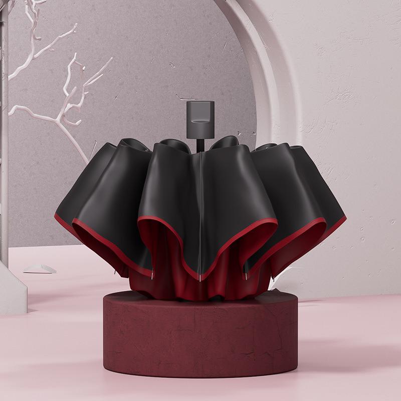 Yuxiang Women's High-End Mini Capsule Folding Umbrella - UV Protection for Sun and Rain.