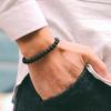 Classic Contrasting Design Bracelet Set For Men 2Pcs/Pair Grade A 4mm Lucky Red Thread Chinese Knot Braslet Meditation Braclet
