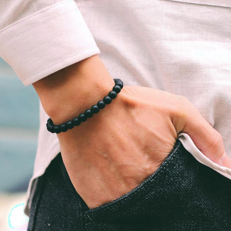 Classic Contrasting Design Bracelet Set For Men 2Pcs/Pair Grade A 4mm Lucky Red Thread Chinese Knot Braslet Meditation Braclet