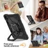 Para Apple iPad Pro 11 (2022) Estuche para tableta y PC 3 en 1 con soporte de protección resistente y agarre giratorio de 360°, TPU+PC, antigolpes y antigolpes.