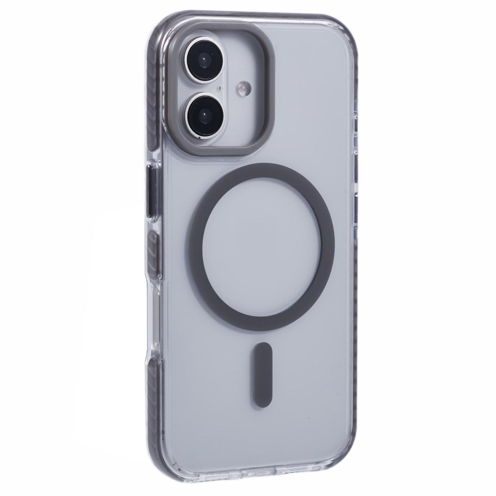 

Прозорий чохол для iPhone 16 Plus, сумісний з MagSafe, задня кришка з TPU+PC B