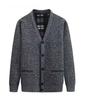Men's Winter Thickened V-Neck Plus Velvet Sweater Cardigan for Middle-Aged & Elderly