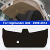 For Toyota Highlander U70 U50 U40 2009-2025 Car Boot Tailgate Kick Pad Leather Anti Kick Anti-dirty Trunk Door Mat Protection