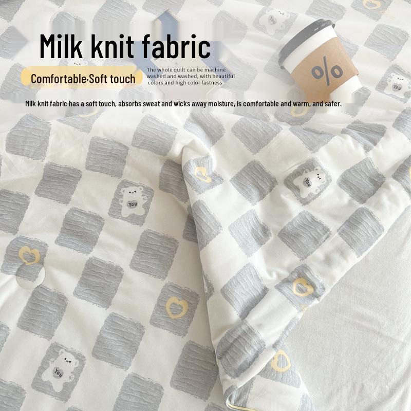 Leichte Baumwoll-Kinderbettdecke - Maschinenwaschbare Sommerdecke