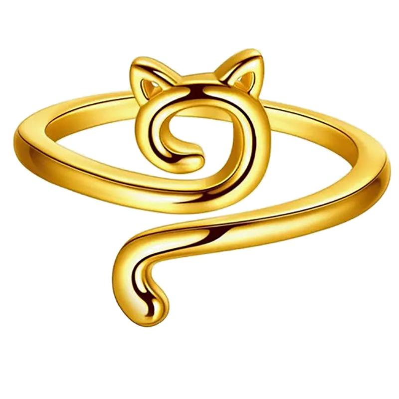 

Регулируемое натяжение вязания крючком, кольцо с милым котом, кольцо с крючком для начинающих, направляющие для пряжи, держатели для пальцев, наперстки, инструменты для намотки