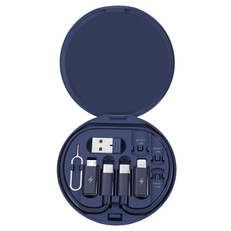 60W Fast Charging Multifunctional Android USB Data Cable with Storage Box