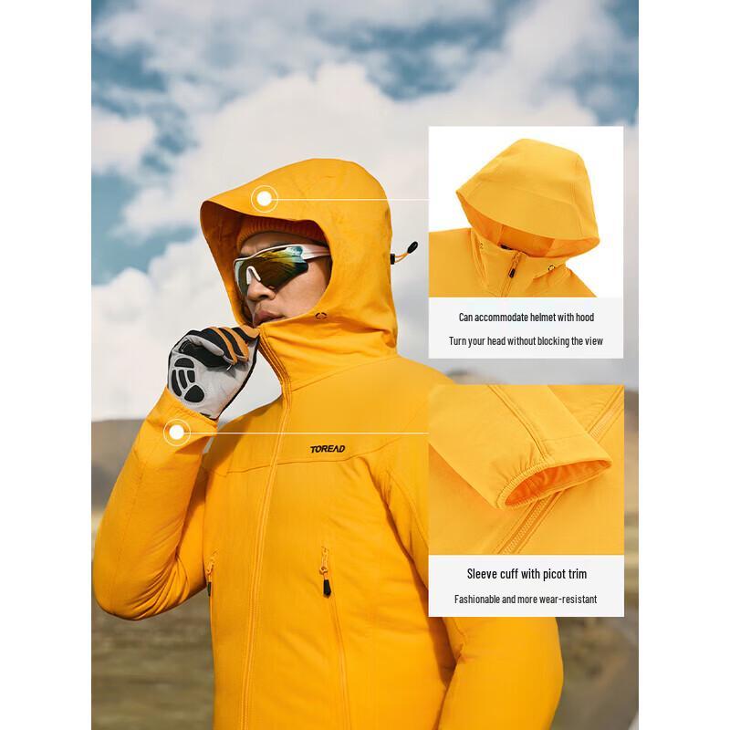 TOREAD Men's Fleece-Lined Softshell Hiking Jacket