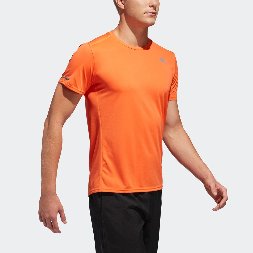 Adidas T Shirts Men's Orange Crew Neck Moderate DQ2533