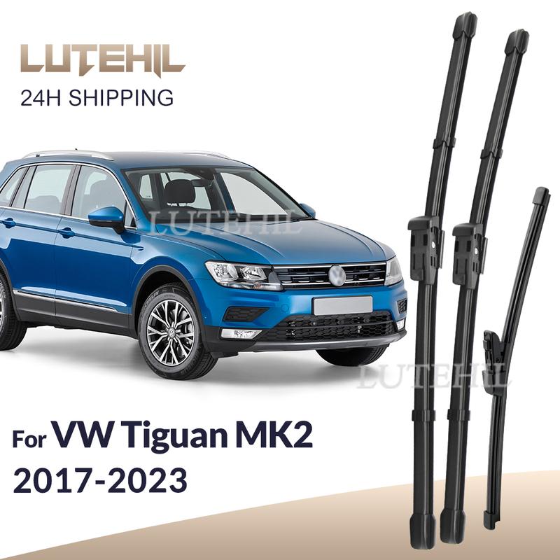 For Volkswagen VW Tiguan MK2 2017-2023 2020 2021 2022 Wiper Front & Rear Wiper Blades Windshield Windscreen Window 26"+21"+14"