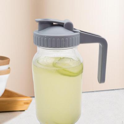 Leakproof Jar Lid Pitcher ,Reusable Storage Canning Jars Lids ,Canning ,Airtight Pouring