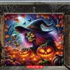 2D Plane A Super Scary Halloween Garage Door Banner with Dimensions of 8 Feet by 7 Feet.zyc