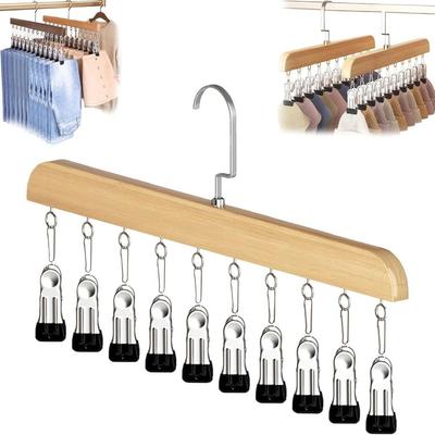 Hohe Qualität mit 10 Clips Kleiderschrank-Organizer 360° drehbar Platzsparend Leggings-Aufhänger Multifunktional Freihaltender Hänge-Ständer