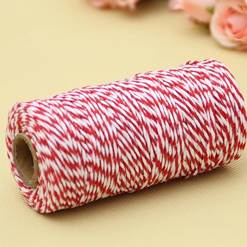 100m/3937inch DIY Cotton Rope Cotton Thread Hand-woven Cotton Thread Clothes Gift Packaging Rope Accessories Cotton Thread