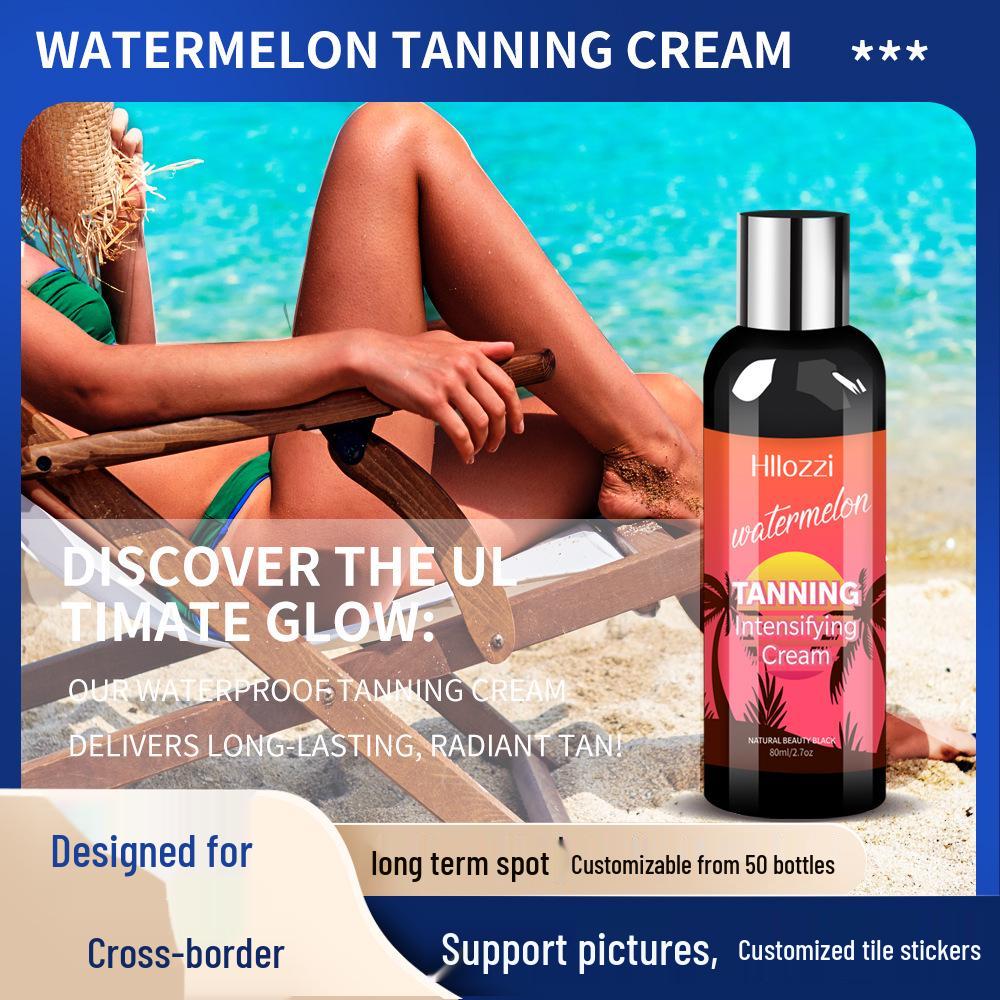 

Cross-Border Exclusive Watermelon Tanning Cream - Waterproof, Long-Lasting Beach Tan Peach Cream 80ml Waterproof Long-lasting